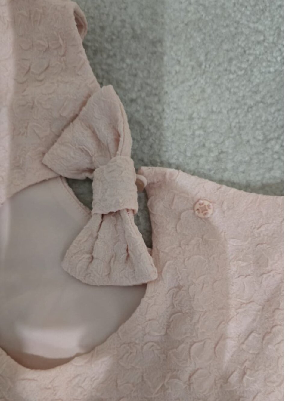 ๐โจ Zunie Kids Textured Bow Fit & Flare Dress | Size 16 - NWoTโจ๐ - Picture 3 of 3